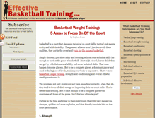 Tablet Screenshot of effectivebasketballtraining.com